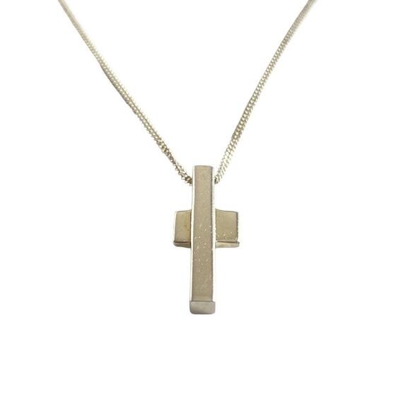 Authentic Gucci Sterling Sliver Cross Pendant Necklace - Picture 3 of 9